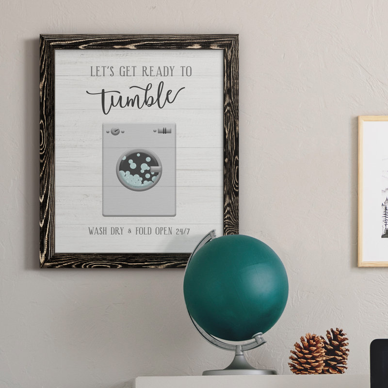 Tumble - cadre photo, impression sur toile, H 24 po x l 18 po x P 1,5 po, Toile avec cadre noir
