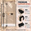 Pivot Frameless Shower Door with Glass