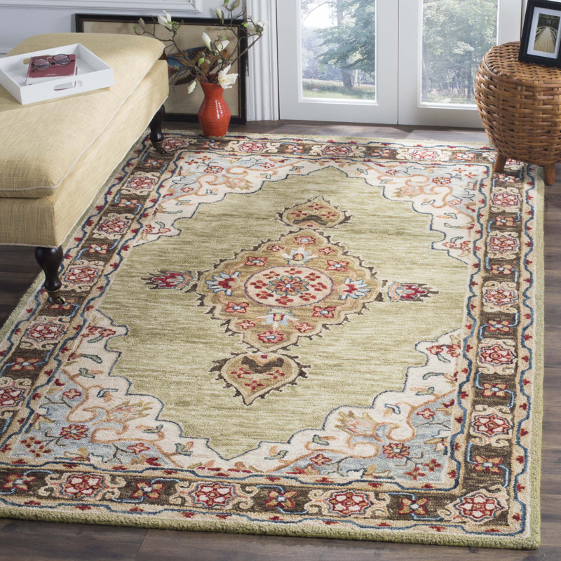 Wimpole Hand Tufted Wool Oriental Rug, Rectangle 5' x 8'