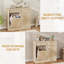 Armoire à poubelle double inclinable et autoportante avec rangement de 20 gallons
