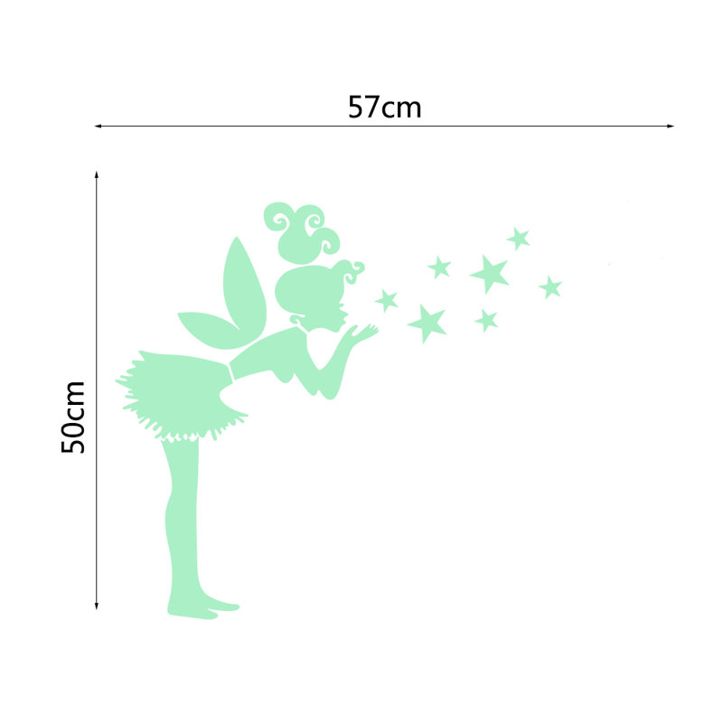 Fairy Glow in Dark Vinyl Wall Sticker