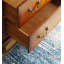Commode en bois de style européen rétro pour rangement et bibliothèque sur pied