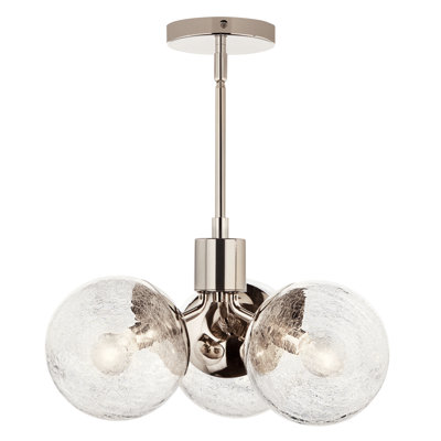 Steel Dimmable Globe Chandelier
