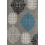 Tapis gris et argent tissé à la machine Freeman-1359706731