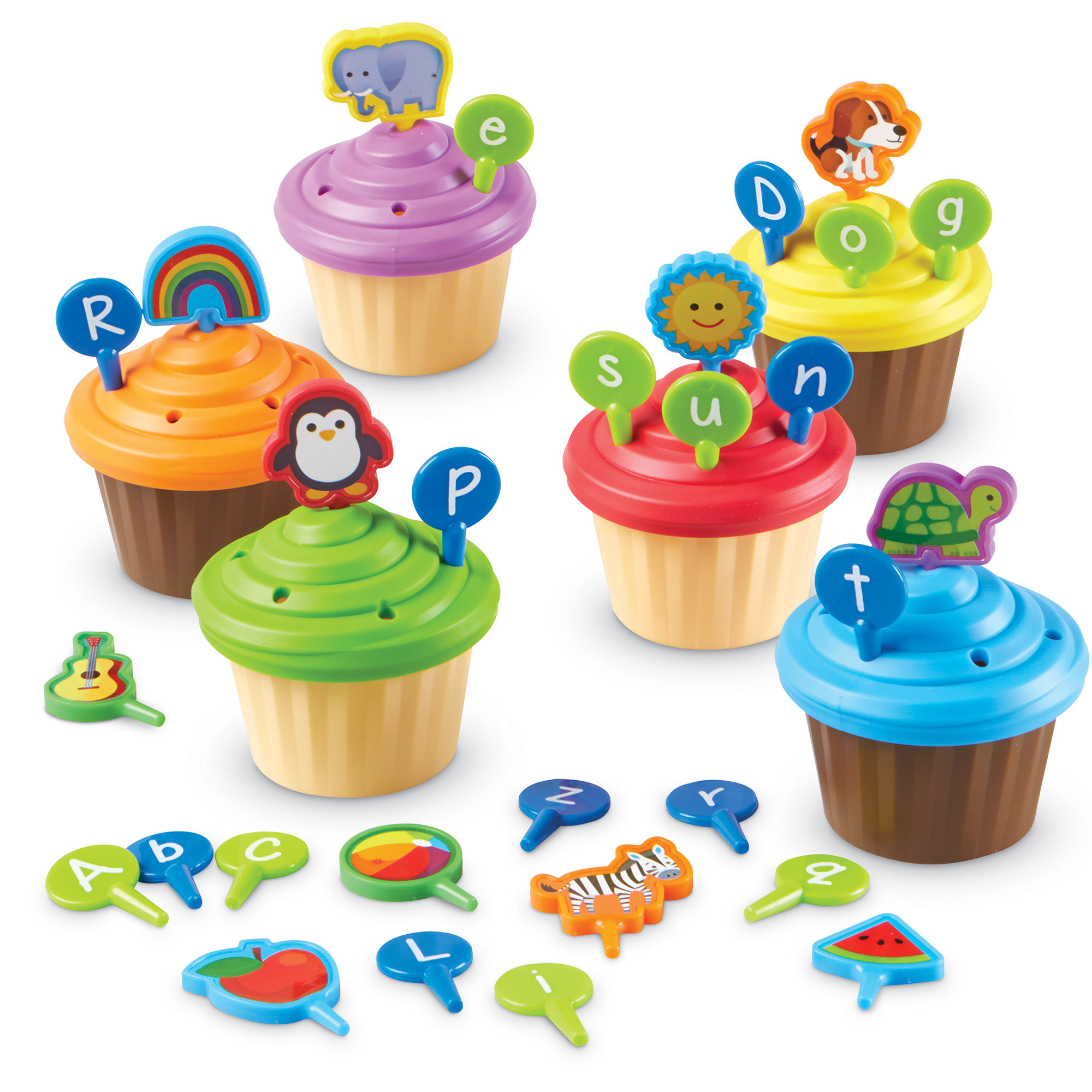 Learning Resources ABC Party Cupcake Toppers | Wayfair