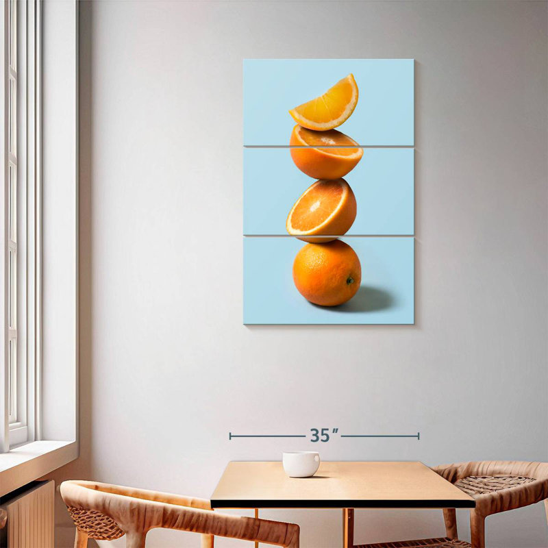 Yarlin Stack Of Oranges, 57" H x 36" W