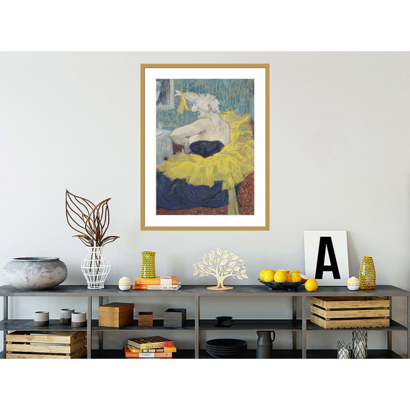 «The Clowness Cha-U-Kao in a Tutu» par Henri de Toulouse-Lautrec, impression giclée encadrée, H 41,5 po x l 31,99 po