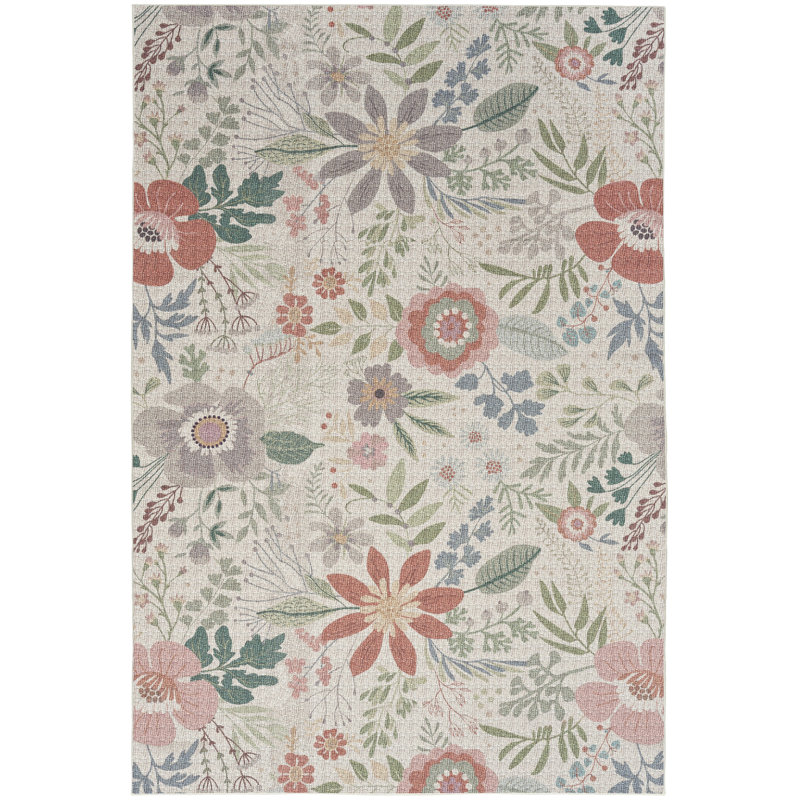 Andromache Rug with Non-Slip Backing, Rectangle 4' x 6'