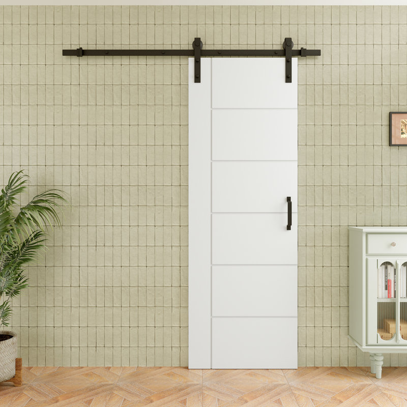 Porte de grange coulissante en bois 80 pi avec 80 po, 28 po x 80 po