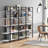Erilyn 47.24" W  5 -Shelf  Industrial Bookshelf Bookcase-710171120