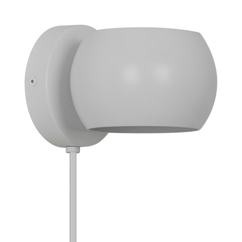 Steel Flush Mounted Sconce, White