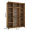 3 Door Manufactured Wood Wardrobe-2144245749-2144245751