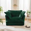 Un canapé confortable pour une personne équipé d'un grand coussin et de deux petits coussins-111949209
