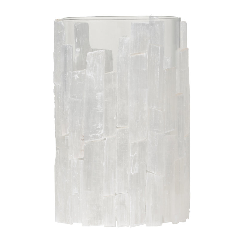 Elegant Crystal-Look Glass Hanging Lantern, 8" H x 5" W