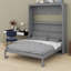 Lit escamotable robuste avec tablettes de rangement-2020025650