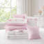 Pink Full/Queen Bedding Sets, Microfiber Comforter Set with Floral Bows