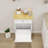 One Drawers And One-Compartment Tilt-Out Trash Cabinet Kitchen Trash Cabinet-White