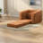 Multifunctional Chenille Convertible Sofas, Orange Accent For Home