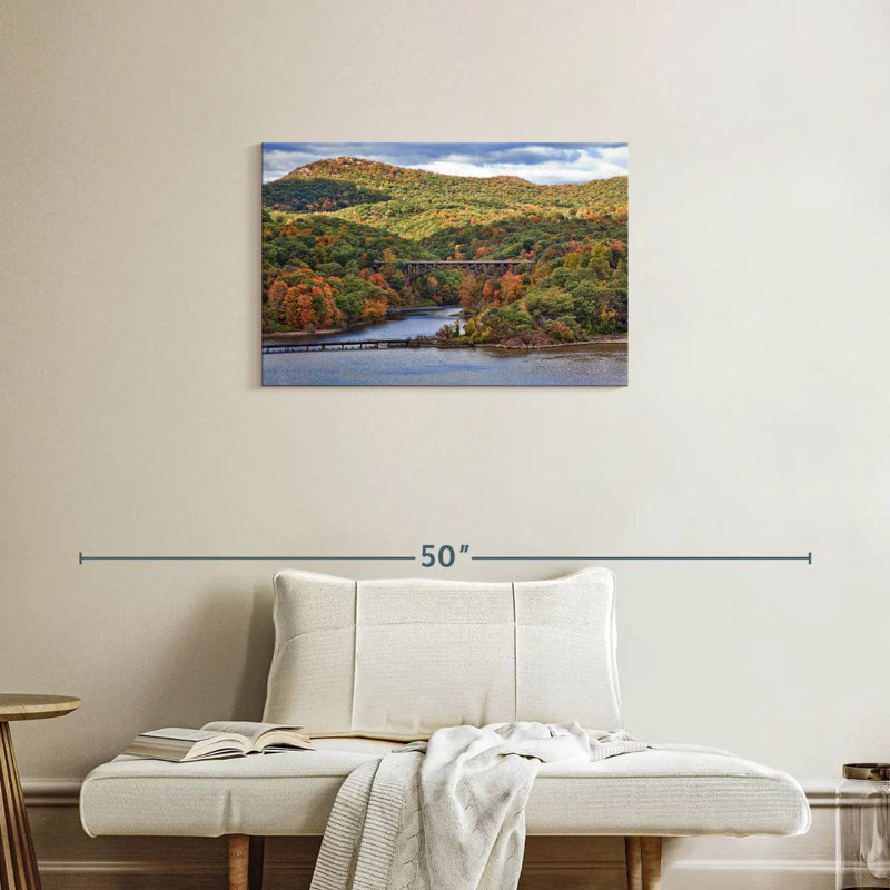 Alvord traversant la rivière Hudson Valley, H 20 po x l 30 po