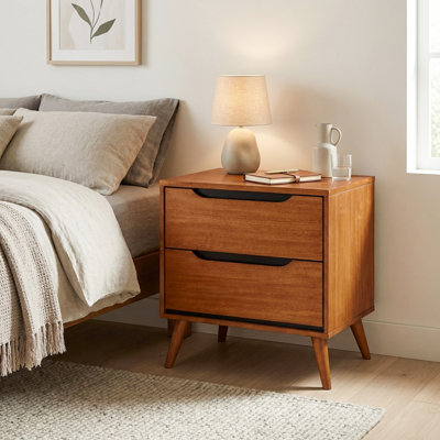 Stalter 2 - Drawer Solid Wood Nightstand