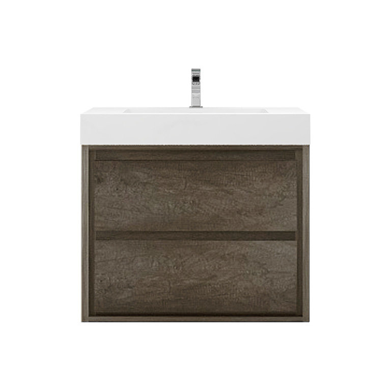 Ensemble de meuble-lavabo simple l 30 po Azden, Chêne fumé
