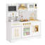 Large Wooden Kids Kitchen Playset 100x86x30cm | Pretend Role Play Kitchen with Realistic Oven, Microwave & Sink with Taps | Indoor/Outdoor Toy Kitchen for Ages 3+-2000370341