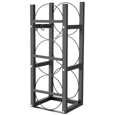 Refrigerant Tank Rack 3x30lbs Cylinder Tank Rack 11"x12"x32.5" Gas Cylinder Racks and Holders for Freon, Gases, Oxygen, Nitrogen