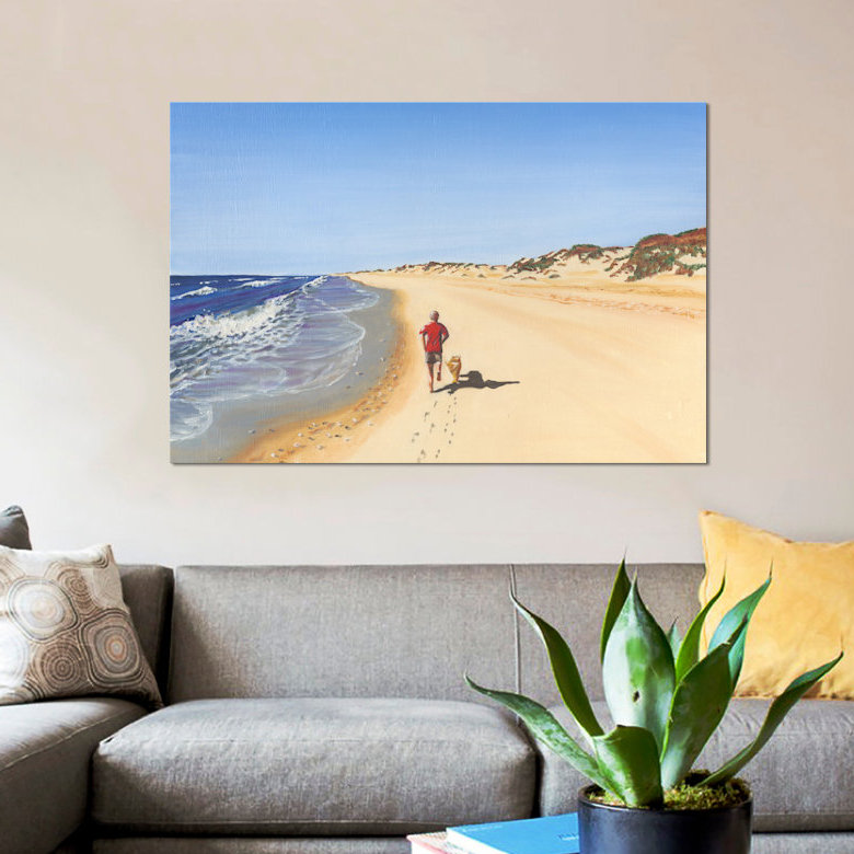 «Beach Holiday V», reproduction sur toile, H 8 po x l 12 po x P 0,75 po, Toile tendue, Pas de tapis