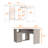 2-Drawer 1-Shelf L-Shaped Computer Desk-1800128380