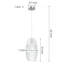 Luminaire suspendu 1 lumière Aref avec verre soufflé à la main pour salle à manger ou îlot de cuisine Aref-731715592