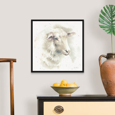" Farm Friends IV Neutral " Watercolor and Acrylic Painting