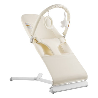 Baby Bouncer Folding Bouncer Seat Chair for Babies 0-9 Months with Toy Bar