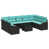 Coussin bleu / cadre noir est en rupture de stock