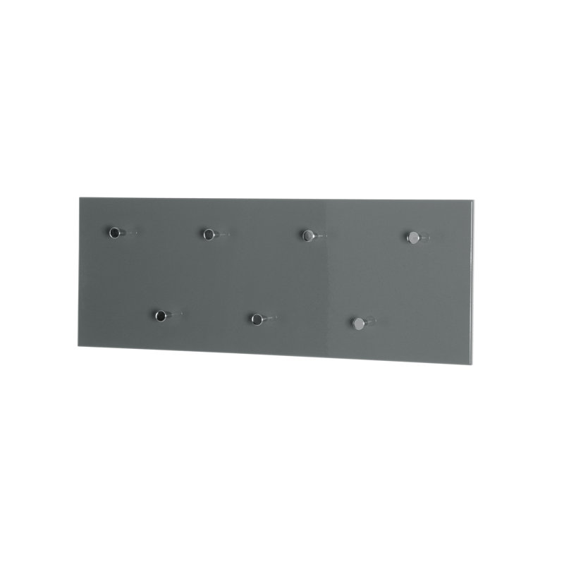 Wall Mounted Coat Rack, High Gloss Grey