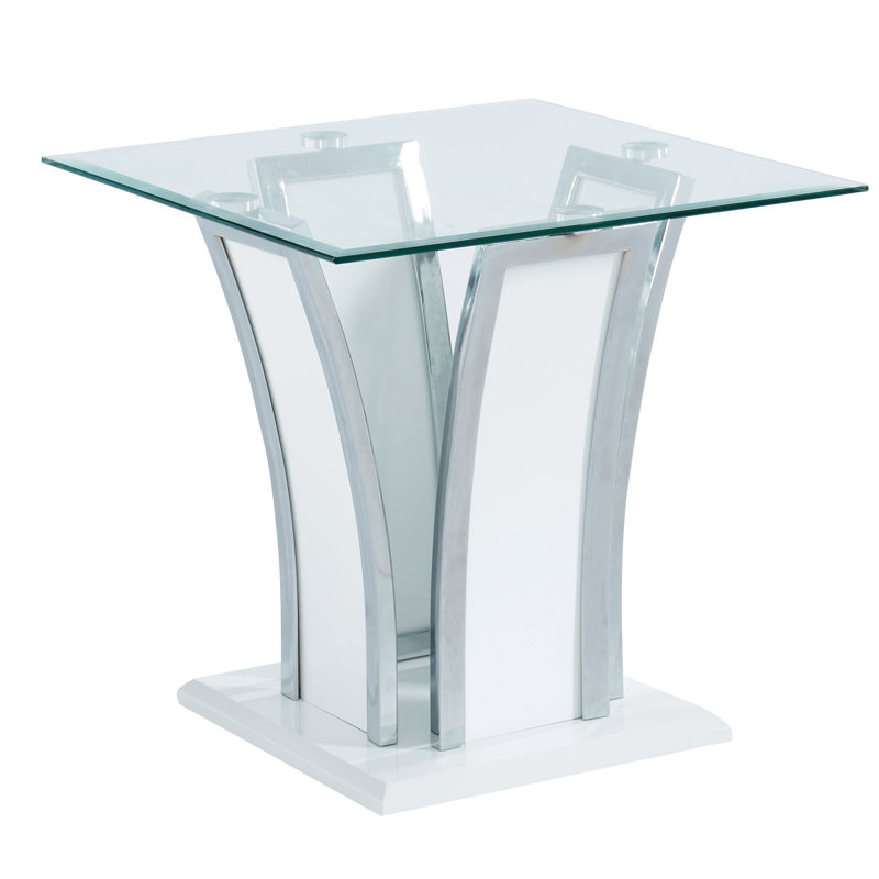 Ensemble de tables basses 2 pièces Crittendon, Blanc lustré