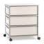 Classeur en acier à 3 tiroirs avec roulettes H 24 po x l 16,3 po x P 20,5 po (1 ensemble)-23713482