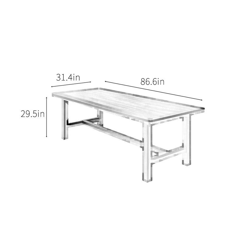 Ofenloch, 29.5"H x 86.6"L x 31.4"W