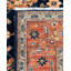 Tapis unique bleu / rouge / beige de 6 pi 4 po x 9 pi 1 po Demontra