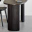 Bureau en bois massif noir à forme créative-635888349