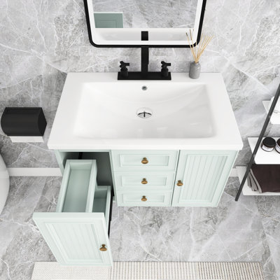 Meuble-lavabo simple 30 po avec comptoir