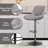 Nalupatio Adjustable Swivel Bar Stools with Backrest – Faux Leather Counter Height Chairs with Footrest, 360° Rotation, for Kitchen Island, Home Bar, or Dining Room, 300lbs Capacity, Set of 2-1606541406
