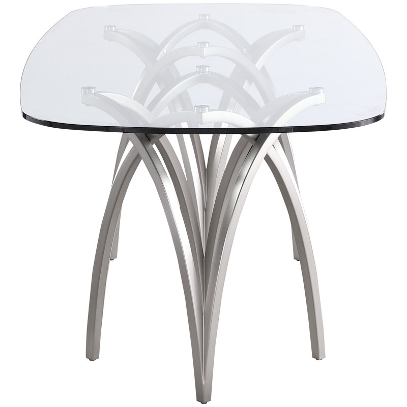 Izaiha Glass Top Dining Table
