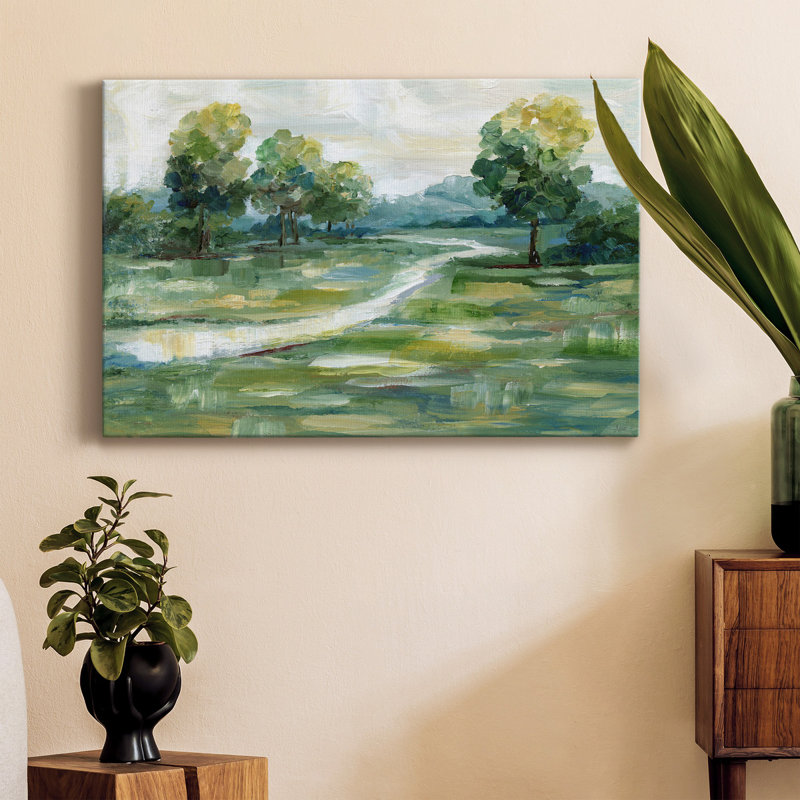 Lumière d'été - peinture sur toile tendue, H 36 po x l 24 po x P 1 po