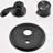 Matte Black Shower Faucet - Calcium , 4 Spray Modes Head 2 Heads, Soft Rubber Holes-122358992