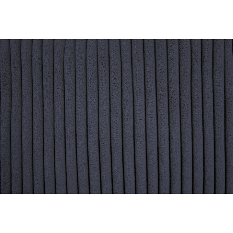 Ensemble modulaire 3 pièces en velours côtelé, Velours côtelé gris foncé