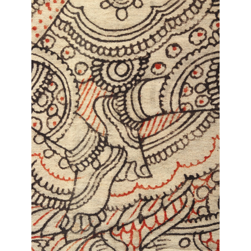 Déesse Saraswati | Kalamkari, peinture sur coton