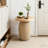 Light Wood Round Side Table