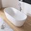 Baignoire de trempage autoportante en résine 67 po x 32 po
