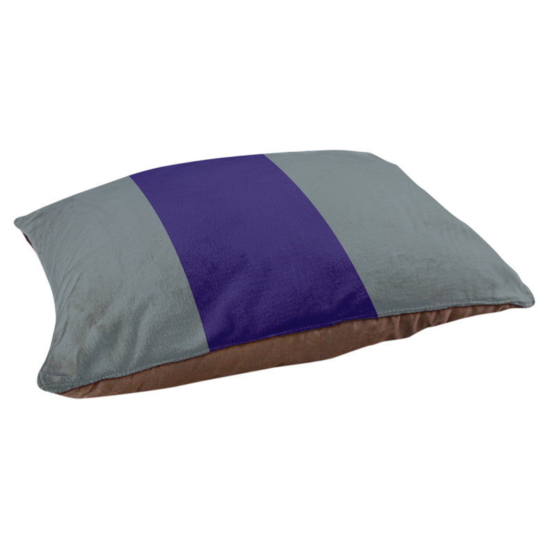 Coussin Atlanta, Grand (l 40 po x P 30 po x H 14 po), Gray/Purple/Gray
