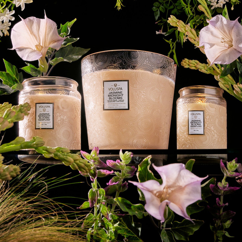 Jasmine Midnight Blooms 5 Wick Hearth Candle